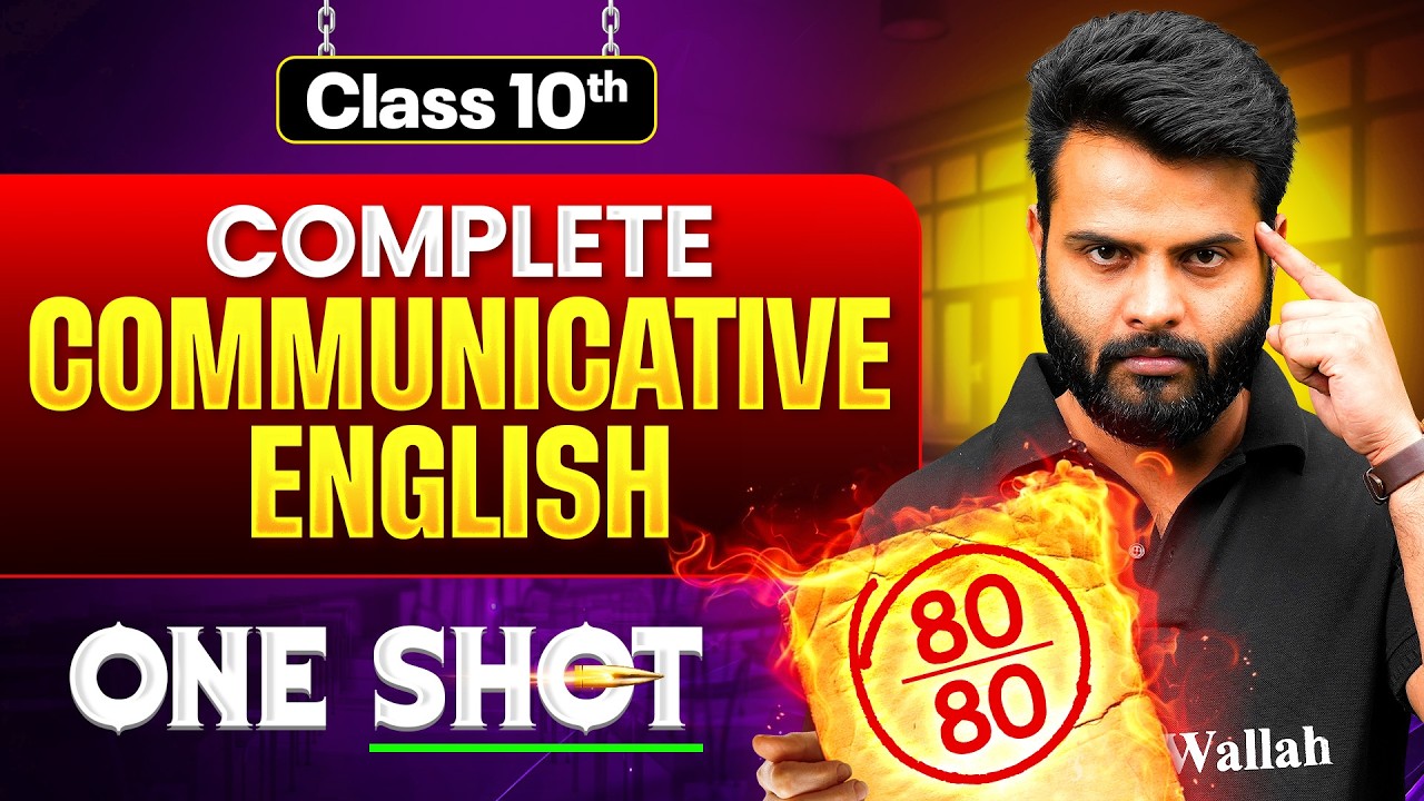 Class 10 Communicative English in One Shot | Complete Course | Board Exam 2026