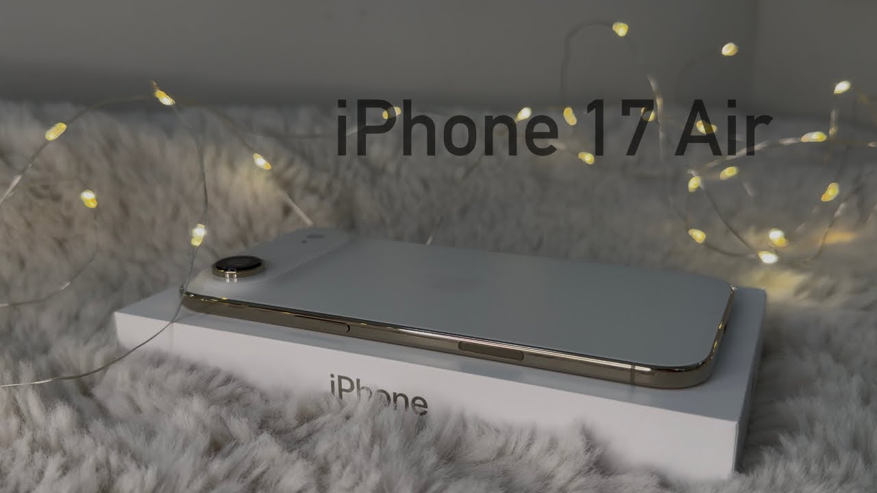iPhone Air Unboxing: Light Gold!