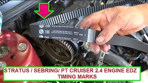 Dodge Stratus / Chrysler Sebring / Chrysler PT Cruiser Timing Marks . Timing belt marks