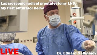 Lap.radical prostatectomy LND, My first obturator nerve / Простатэктомия, травма обтураторного нерва