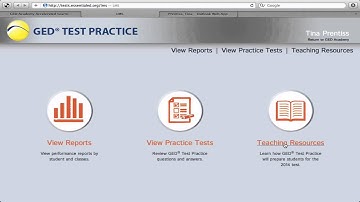 Teachers, Take GED Practice Test Within Your Account