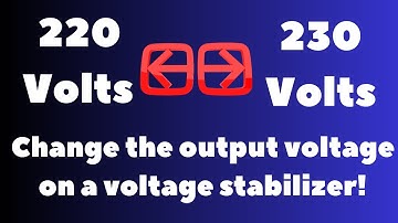 How to change the output voltage from 220V to 230V.We use a SUNTEK servomotor voltage stabilizer.