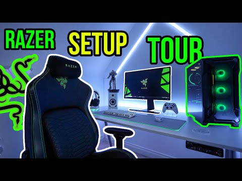 My RAZER Gaming Setup Tour! - Feat. Razer Iskur!