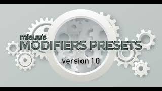 miauu's Modifiers' Presets v.1.0