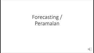 Analisa Laporan Keuangan | Forecasting