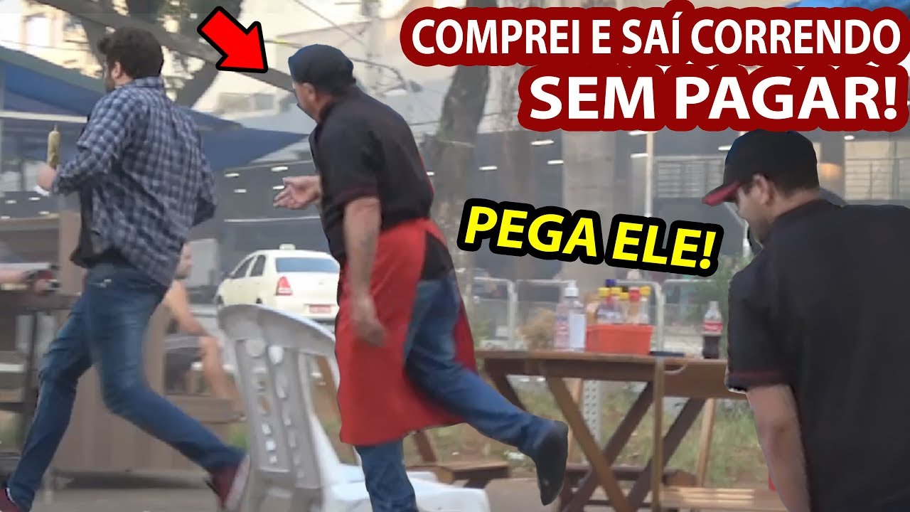 COMPREI E SAÍ CORRENDO SEM PAGAR!