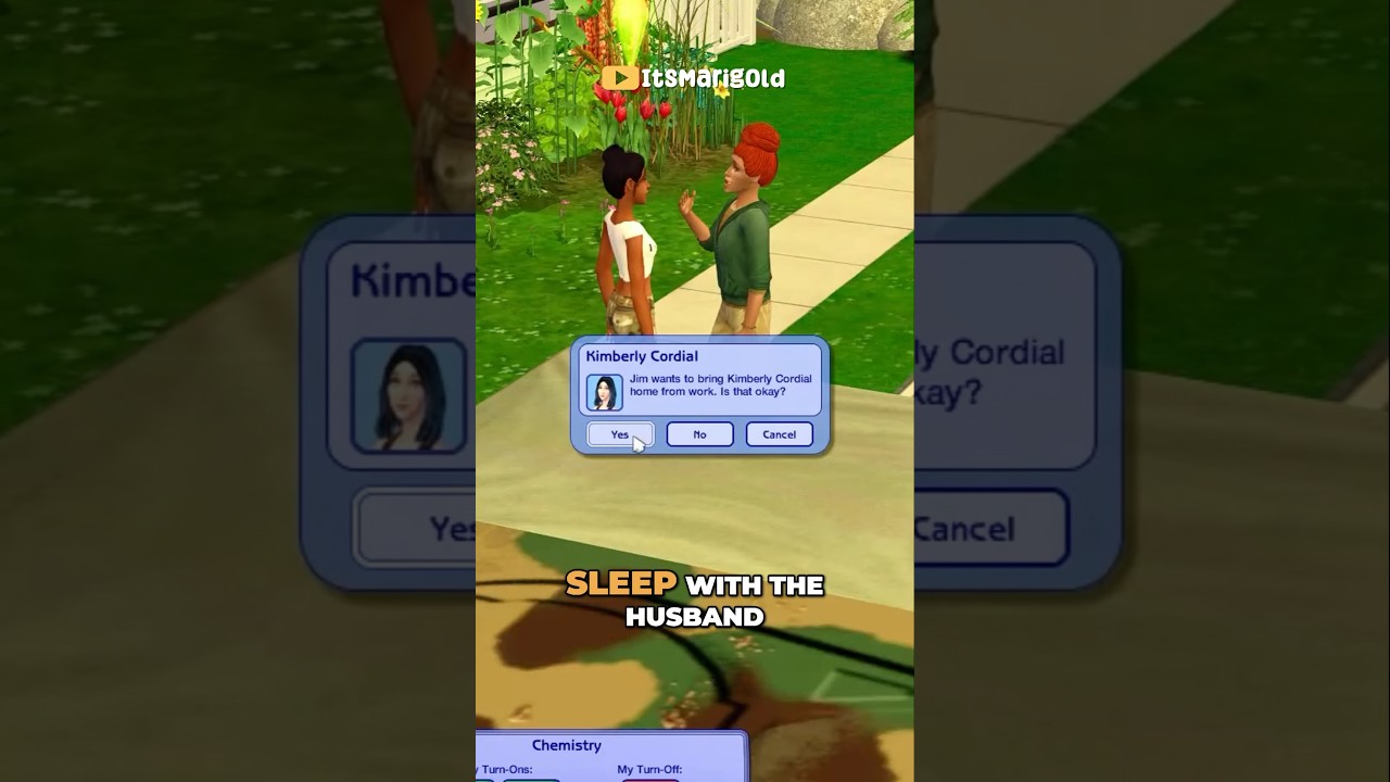 Not him bringing home his mistress 