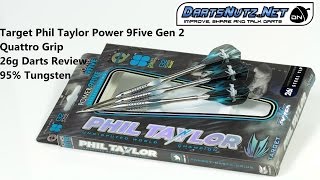 Target Phil Taylor Power 9 Five Gen 2 Quattro 26g darts review