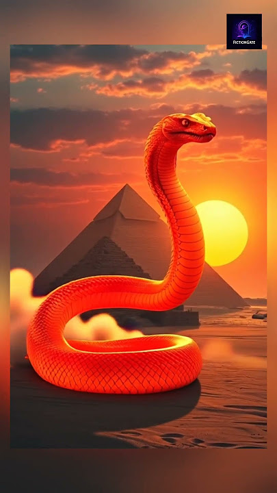 'Giant Snake Coils Around the Pyramids... Panic in the Streets! 🐍🔥' #snake #pyramid