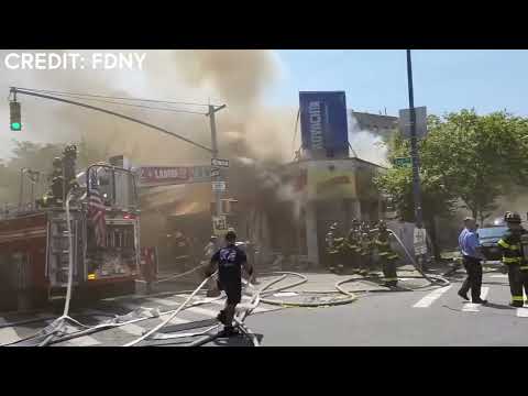 Raw videos of the 6-alarm fire in Williamsburg