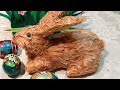 Пасхальные поделки. Пасхальный кролик из лыка своими руками. DIY Easter crafts