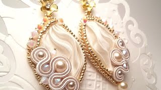 I miei nuovi Bijoux al soutache e Orecchini da sposa in Shibori