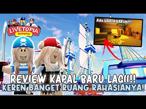 Wow.. AKU DAN MARSYA MENEMUKAN HARTA KARUN DI KAPAL BARU LIVETOPIA!! 😱🚢 | ROBLOX INDONESIA 🇮🇩 |