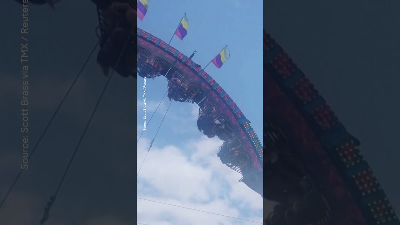Roller coaster rescue: Passengers stuck upside down