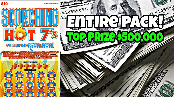 Entire Pack 🔴  Nj Lottery Scratch Offs | Scorching Hot 7's | Top Prize $500,000