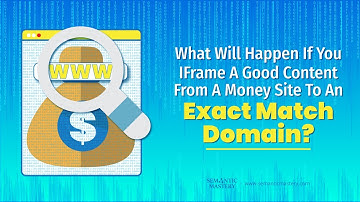 What Will Happen If IFrame A Good Content From A Money Site To An Exact Match Domain?