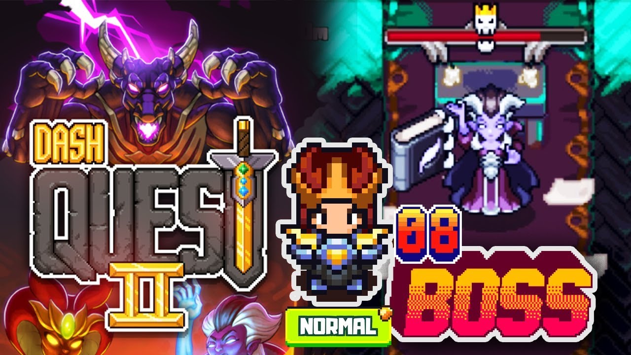 Dash Quest 2 8 UNDEAD CITY NORMAL MODE BOSS FIGHT 【 Dash Quest