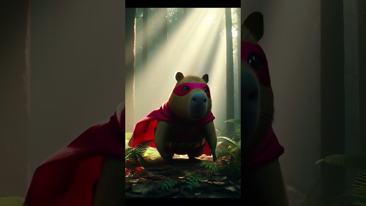 Super Capybara Helps Baby Hedgehogs 🌿🦔