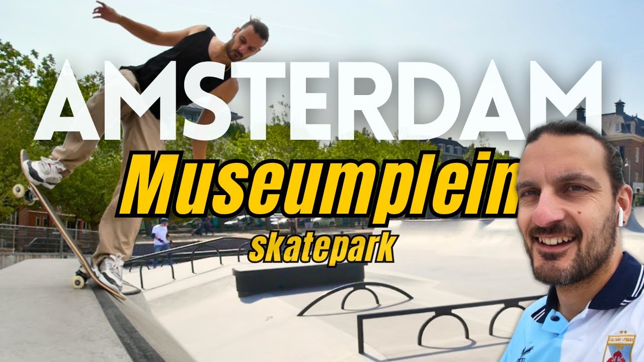 Amsterdam Museumplein Skatepark Review + Full Trick Session! 🛹🇳🇱