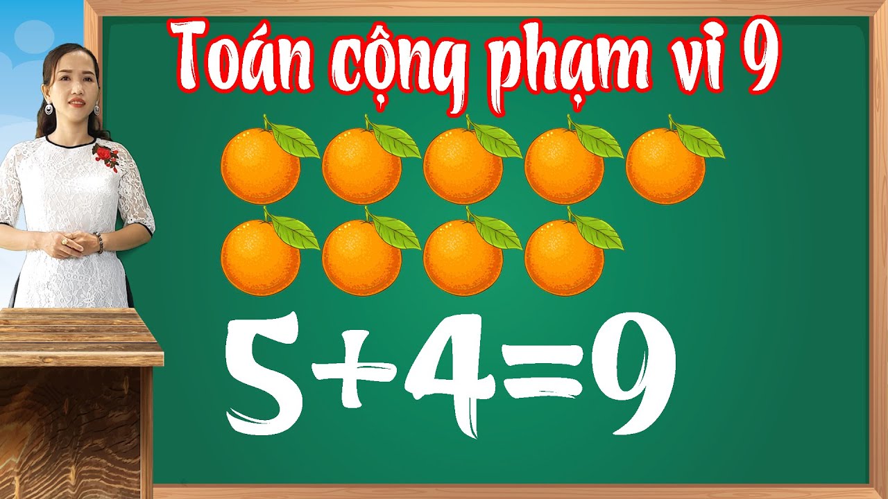 Toán cộng phạm vi 9 |Học toán lớp 1 - bài 6 - youtube