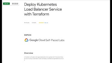 Qwiklabs -Deploy Kubernetes Load Balancer Service with Terraform: Quest Lab [GSP233] [NEW]