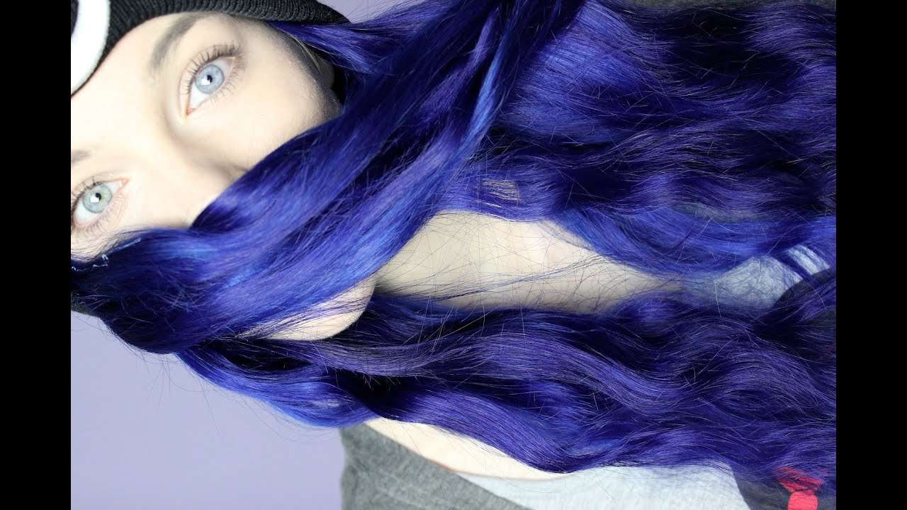 1. How to Achieve a Midnight Blue Hair Color on Dark Hair with Directions Dye - wide 8