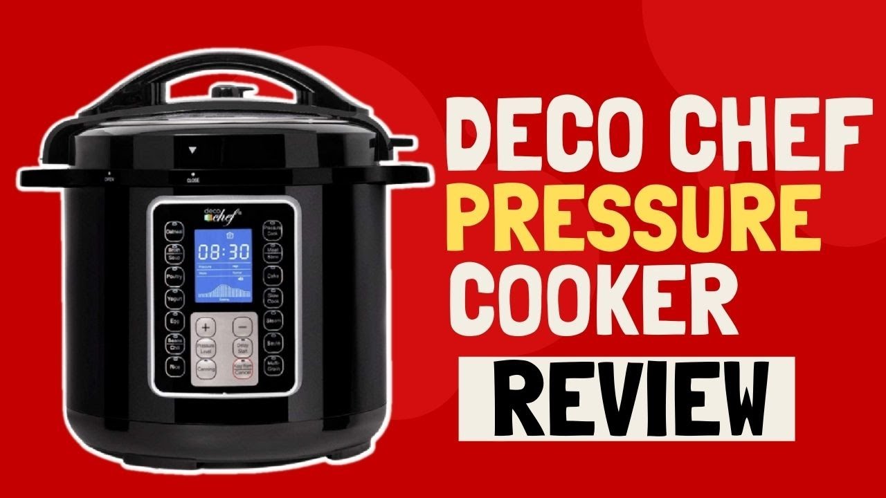 Deco Chef 8 QT 10-in-1 Pressure Cooker – Instant Rice, Saute, Slow Cook,  Yogurt, Meats, Deserts, Soups, Stews – Includes Recipe Book, Tempered Glass  Lid, Mitts, Grill Rack, and Steaming Basket 