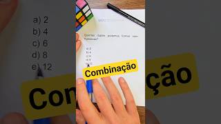 Combinação em análise Combinatória #matematica #concursos