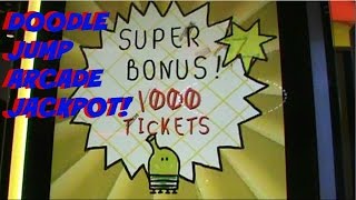 Doodle Jump Arcade Game 1000 TICKET JACKPOT WIN! - Arcade Games screenshot 5