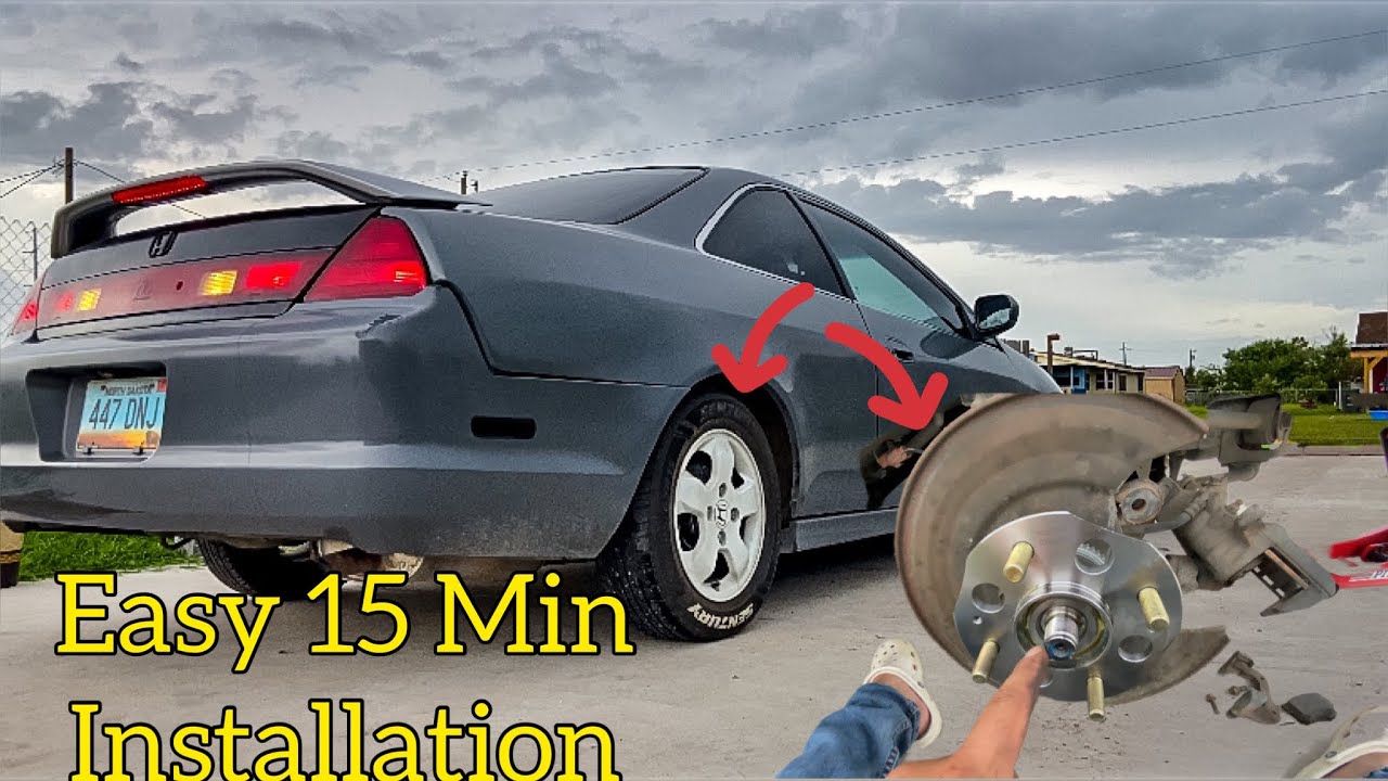 How To Change Rear Wheel Hub + Bearings On 1998-2002 Honda Accord - YouTube