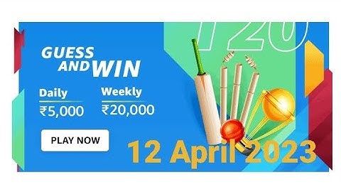 Amazon Daily Guess & win | 12 April 2023 | ₹5000 | ₹20000 | Today Answers | Amazon Pay Balance | Win