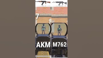 AKM VS M762 WHO WILL WIN ?🙂🙂         #shorts