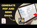 How to generate pdf and send email in php  create a pdf and send by email in php with tcpdf