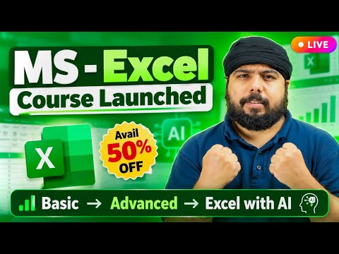 💻 Learn Microsoft Excel from Zero to Advanced With AI | Flat 50% OFF! | Certificate Included
