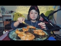 Asmr garlic butter shrimp eating sounds  shrimp edition 23