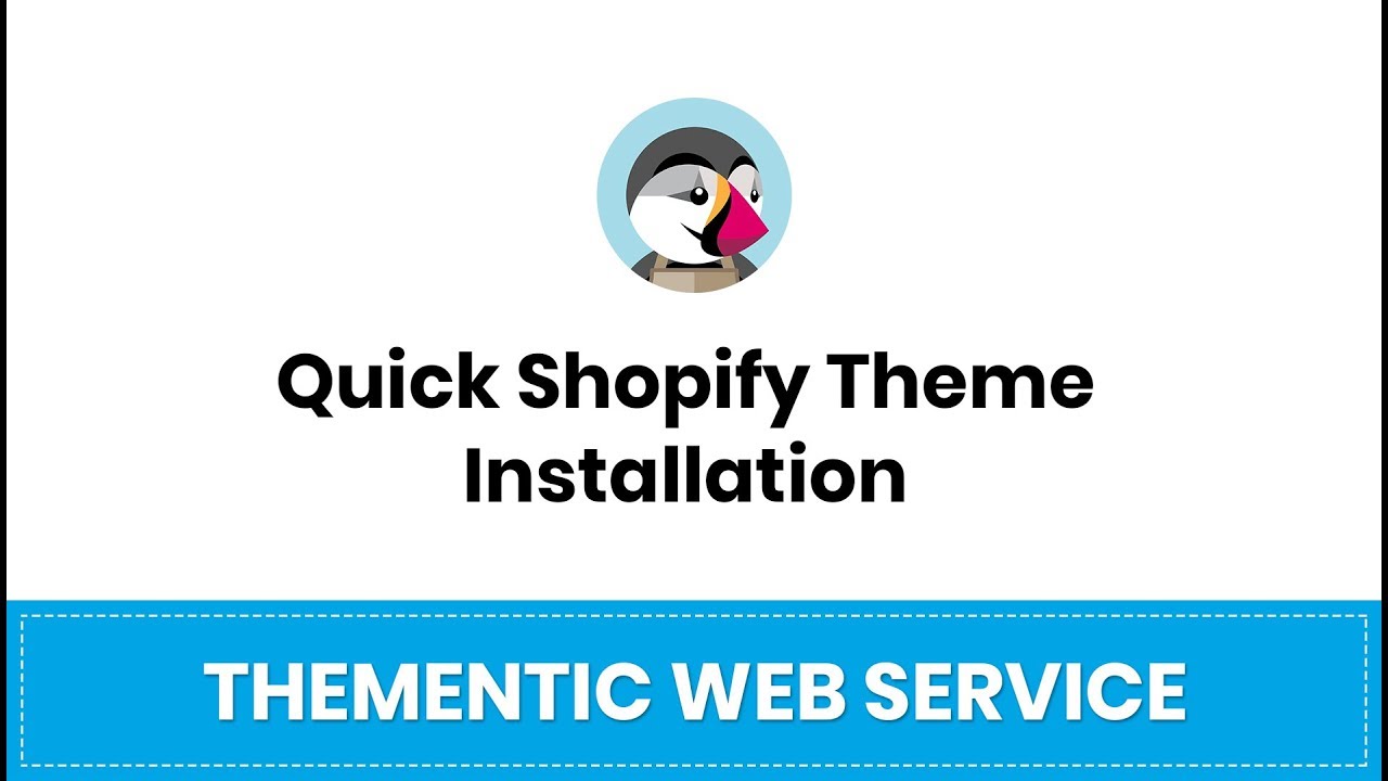 Quick Shopify Theme Installation - YouTube