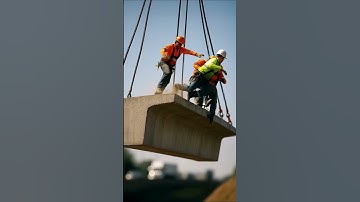 A TRAGIC Lesson in Safety: Cable SNAPS, Throwing Four Workers Off a Suspended Concrete Beam! 🙏