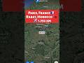 Paris, France 🇫🇷 to Rabat, Morocco 🇲🇦 Flight Route ✈️ Timlines AFR1358