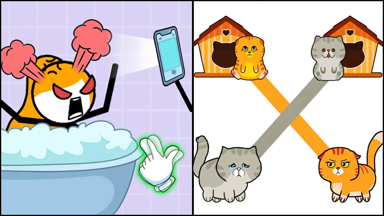 Tap Fight Weegoon VS Cat Rush Push Draw to Save - All Levels SpeedRun Gameplay