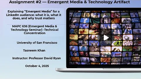 Emergent Media and Technology | AI, Trust & Ethics | ChatGPT-5 x Canva Pro Project by Tasneem Khan