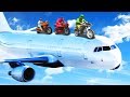 RIDING BIKES ON A MILE HIGH AIRPLANE! (GTA 5 Funny Moments)