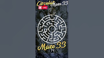 Circular mazes Maze 33 #hiddenpuzzles #mazes