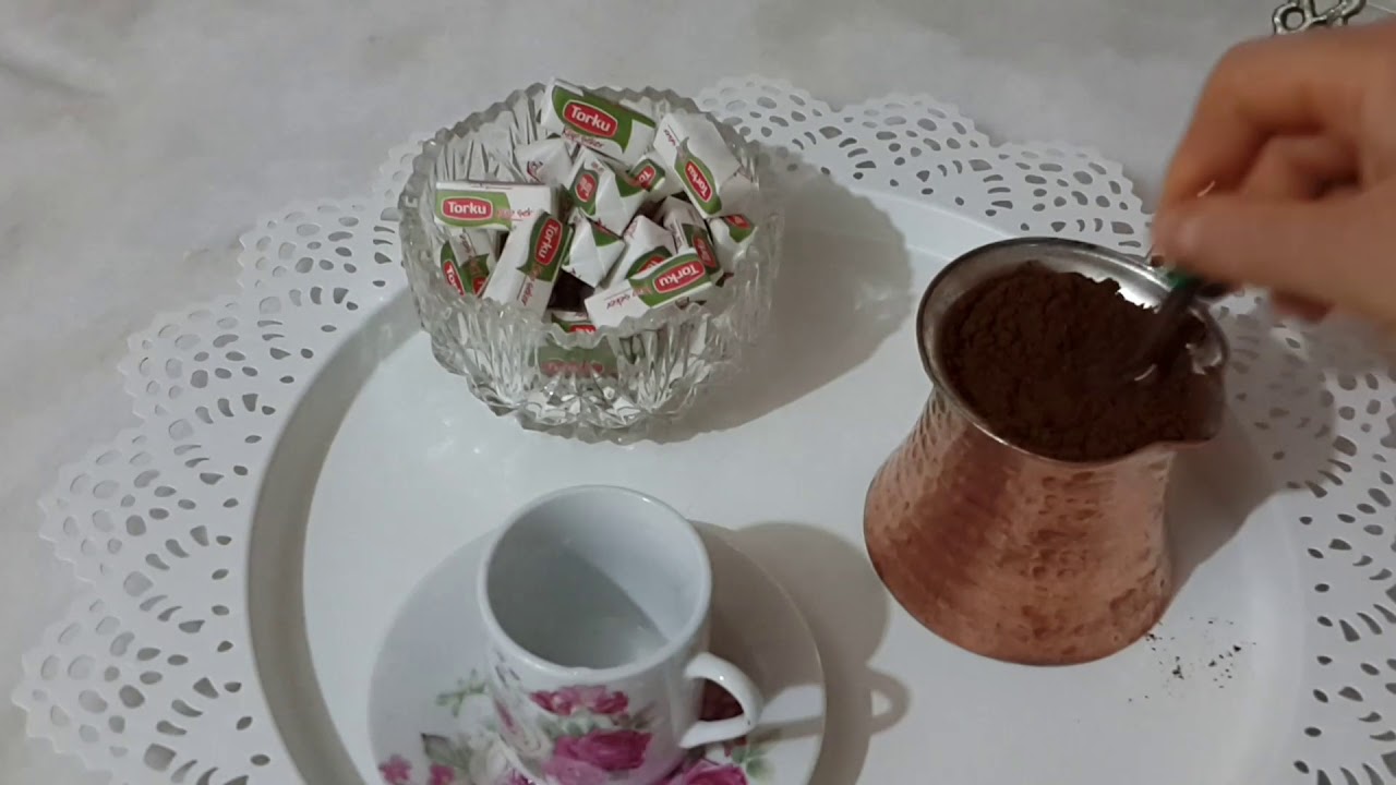 Gerçek bol köpüklü Türk Kahvesi nasıl yapilir☕ YouTube