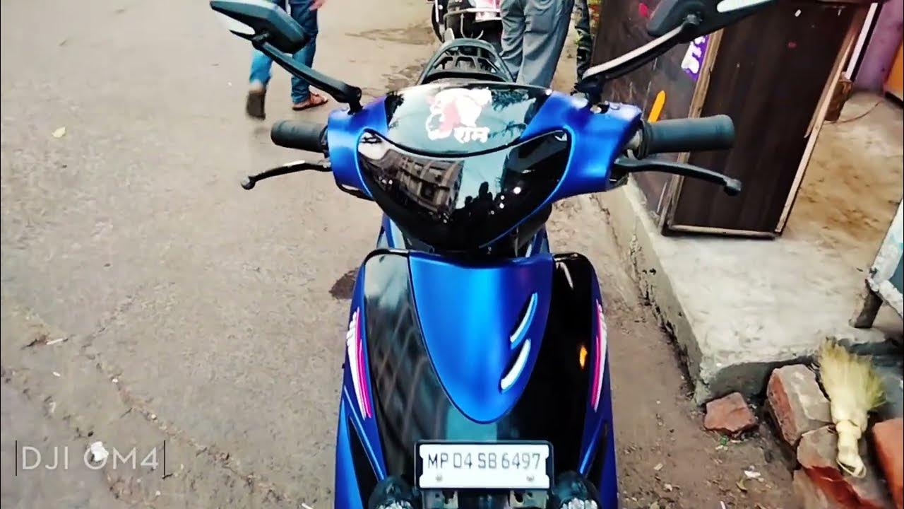 tvs Scooty Pep Plus modification - YouTube