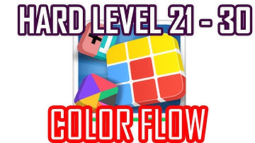 Puzzle Joy | Color Flow | Hard | Level 21 - 30 | Answers