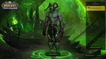 Demon Hunter character selection background (custom) - World of Warcraft