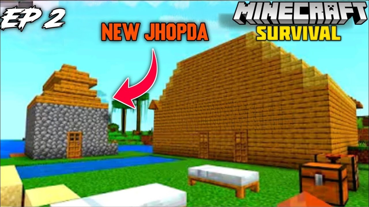 Minecraft PE Survival Series Ep 2 in 1.22 - YouTube