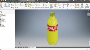 How to make Coca-Cola bottle in Autodesk inventor