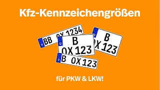 Kennzeichengrößen | Kennzeichenbox.de
