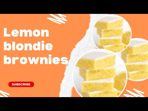 Keto lemon blondie brownies/low carb lemon brownies (AMAZINGGGGGG!!!)